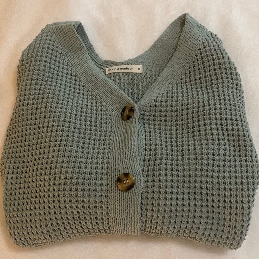 Sage Green ButtonUp Cardigan